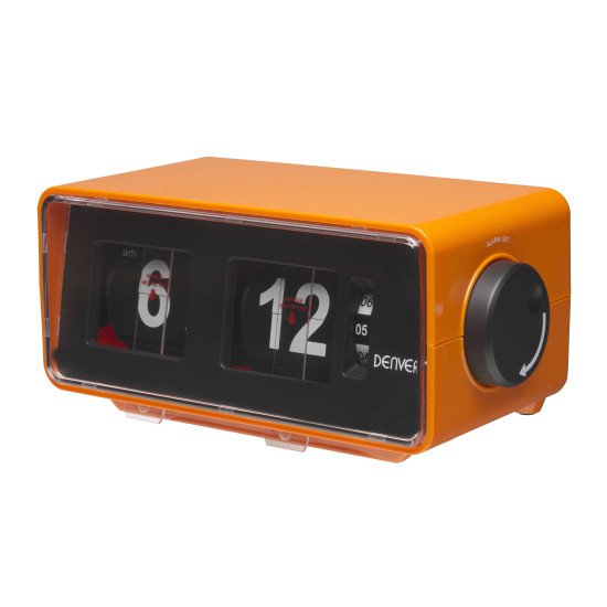 Denver CR-425 Radio portable Horloge Analogique et numérique Orange