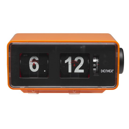 Denver CR-425 Radio portable Horloge Analogique et numérique Orange