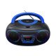 Denver TCL-212BT BLUE Lecteur de CD Lecteur CD portable Noir, Bleu