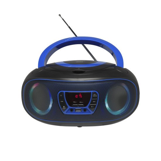 Denver TCL-212BT BLUE Lecteur de CD Lecteur CD portable Noir, Bleu