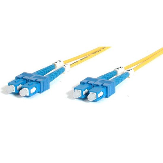 StarTech.com 2m Singlemode Duplex Fiber Cable SC-SC câble de fibre optique Jaune