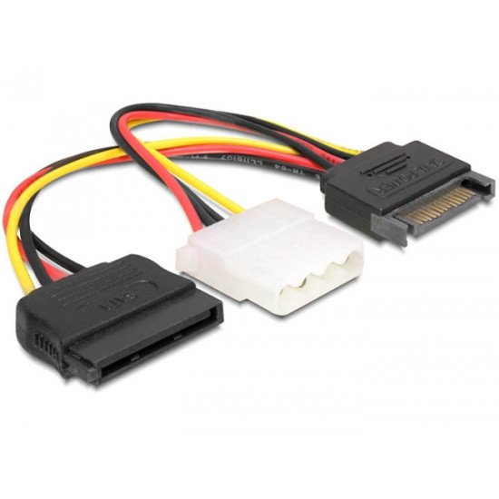 DeLOCK SATA/Molex + SATA 0,165 m