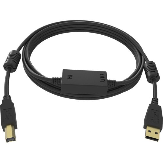 Vision TC 15MUSB+/BL câble USB 15 m 2.0 USB A USB B Noir