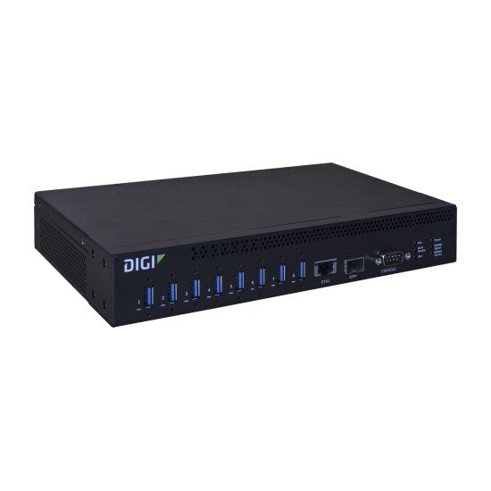 Digi AW08-G300 hub & concentrateur USB 3.2 Gen 1 (3.1 Gen 1) Type-A 10000 Mbit/s Noir