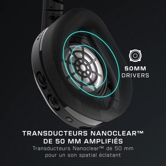 Turtle Beach Casque gaming amplifié multiplateforme sans fil Stealth 600 pour Xbox Series X|S, Xbox One, PC, Nintendo Switch et mobile - Bluetooth, 80 heures de batterie et microphone antibruit – Noir Turtle Beach Casque gaming amplifié multiplateforme sans fil Stealth 600 pour Xbox Series X|S, Xbox One, PC, Nintendo Switch et mobile - Bluetooth, 80 heures de batterie et microphone antibruit – Noir
