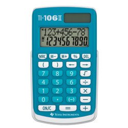 Texas Instruments TI-106 II calculatrice Poche Calculatrice à écran Bleu Texas Instruments TI-106 II calculatrice Poche Calculatrice à écran Bleu