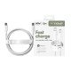 PanzerGlass empower by ® Racing 240W USB-C to USB-C Cable | USB 2.0 | 1.2M | Silver White câble USB Blanc