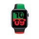 Apple MUQ73ZM/A accessoire intelligent à porter sur soi Bande Noir, Vert, Rouge Fluoroélastomère