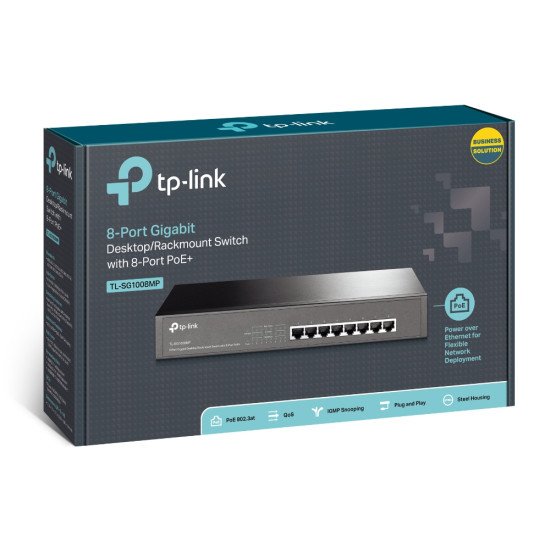 TP-LINK 8 Port Gigabit PoE Non-géré Switch Gigabit Ethernet