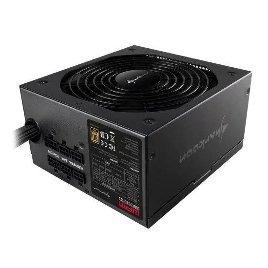 Sharkoon WPM Gold ZERO unité d'alimentation d'énergie 650 W 24-pin ATX ATX Noir Sharkoon WPM Gold ZERO unité d'alimentation d'énergie 650 W 24-pin ATX ATX Noir