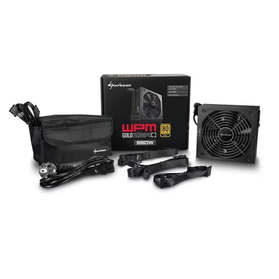 Sharkoon WPM Gold ZERO unité d'alimentation d'énergie 650 W 24-pin ATX ATX Noir Sharkoon WPM Gold ZERO unité d'alimentation d'énergie 650 W 24-pin ATX ATX Noir