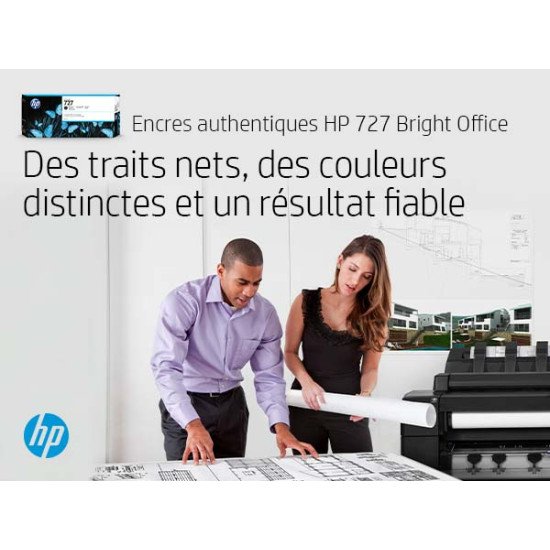 HP 727 cartouche d'encre DesignJet noire mate, 130 ml