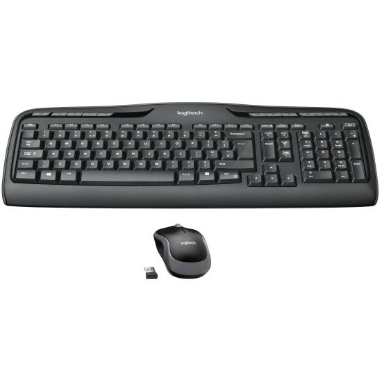 Logitech MK330 clavier RF sans fil QWERTY Espagnole Noir, Gris