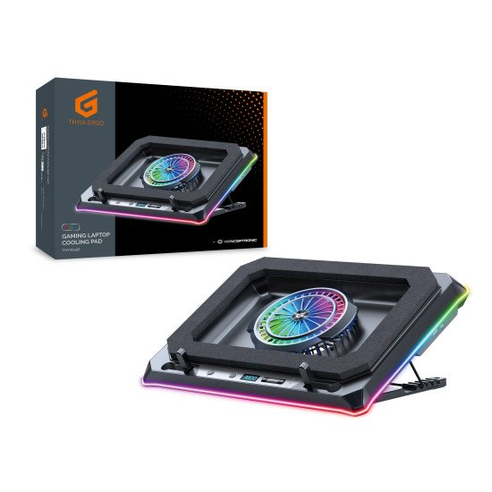 Conceptronic THYIA04B système de refroidissement pour ordinateurs portables 48,3 cm (19") 1700 tr/min Noir