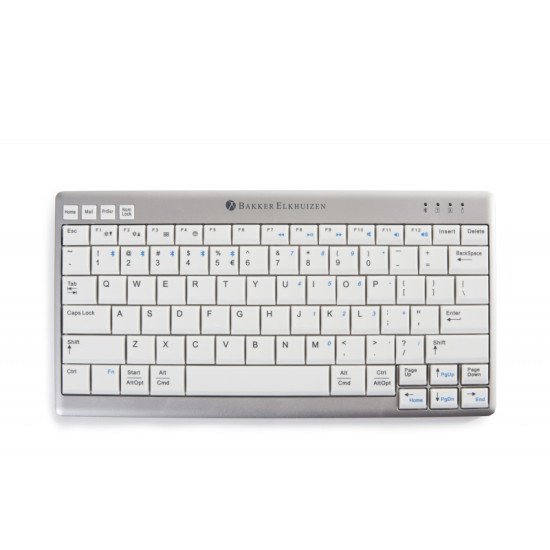 BakkerElkhuizen UltraBoard 950 Wireless clavier RF sans fil AZERTY Belge Gris, Blanc