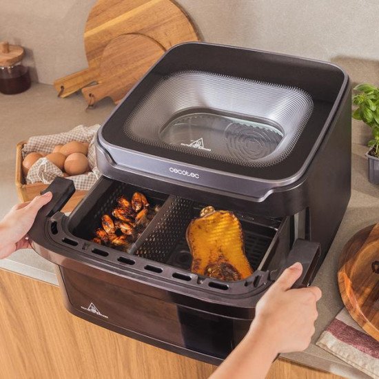Cecotec Cecofry Advance 10000 Full Vision Double 10 L Autonome 2200 W Friteuse d'air chaud Noir