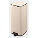 Brabantia Bo Pedal Bin 30 L Rectangulaire Acier Beige