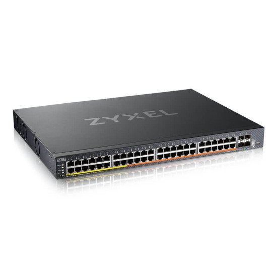 Zyxel XMG2230-52HP Géré L2/L3 2.5G Ethernet (100/1000/2500) Connexion Ethernet POE 1U Noir