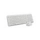 Logitech MK250 Combo clavier Souris incluse Universel RF sans fil + Bluetooth QWERTY Espagnole Blanc