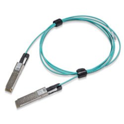 Nvidia MFS1S00-H003V câble de fibre optique 3 m QSFP56 Bleu Nvidia MFS1S00-H003V câble de fibre optique 3 m QSFP56 Bleu