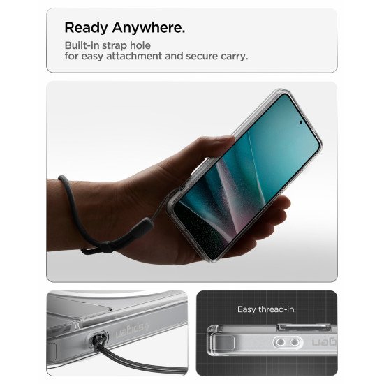 Spigen Ultra Hybrid S (Mag Fit) coque de protection pour téléphones portables 16 cm (6.3") Housse Transparent, Blanc