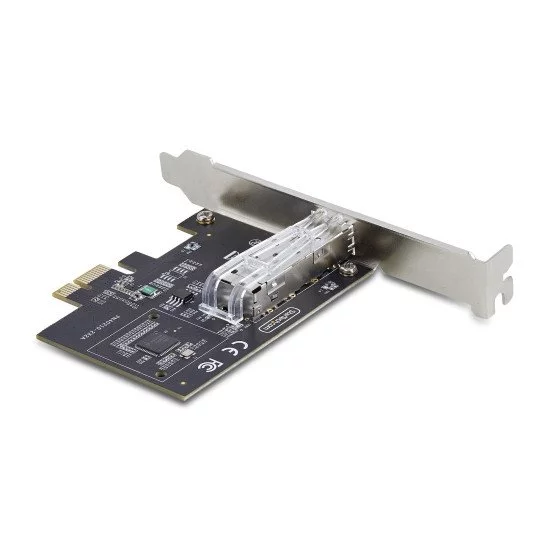 StarTech.com Carte Réseau GbE SFP à 1 Port, PCIe 2.1 x1, Intel I210-IS, Carte Contrôleur 1GbE, 1000BASE Cuivre/Fibre Optique, Carte Réseau Gigabit Ethernet NIC, Backplanes de Serveur/PC - Compatible Windows/Linux StarTech.com Carte Réseau GbE SFP à 1 Port, PCIe 2.1 x1, Intel I210-IS, Carte Contrôleur 1GbE, 1000BASE Cuivre/Fibre Optique, Carte Réseau Gigabit Ethernet NIC, Backplanes de Serveur/PC - Compatible Windows/Linux