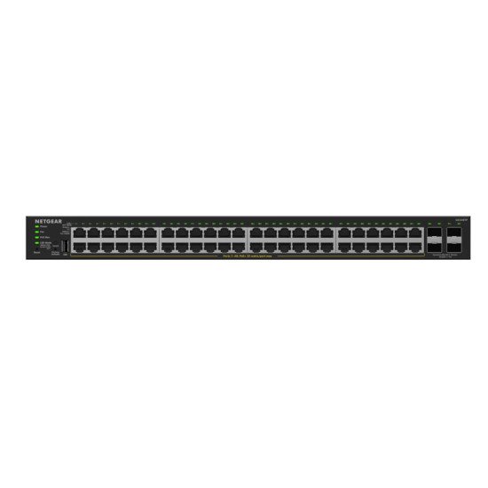 NETGEAR GS348TPv2 Géré L2/L3 Gigabit Ethernet (10/100/1000) Connexion Ethernet POE 1U Noir