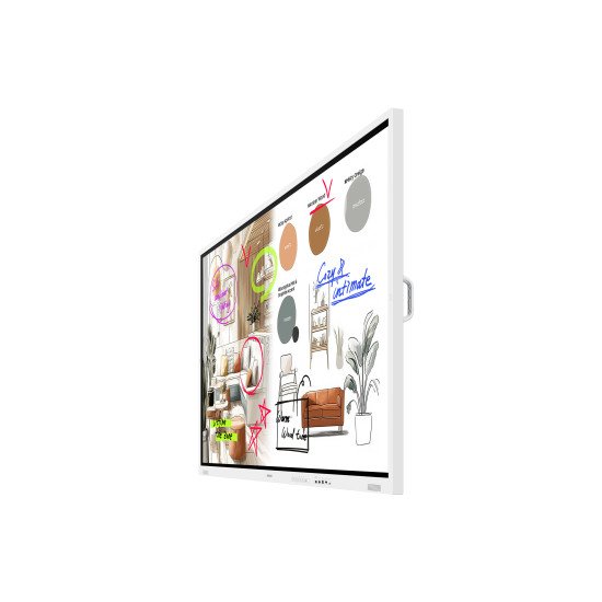 Samsung WM75FX Écran plat de signalisation numérique 190,5 cm (75") LED Wifi 450 cd/m² 4K Ultra HD Gris, Blanc Écran tactile Tizen 12/7