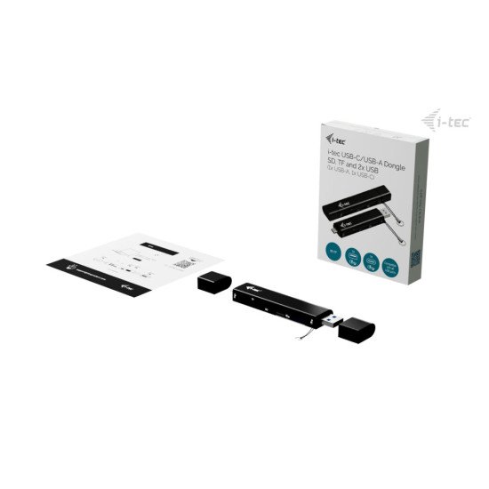 i-tec USB-C/USB-A Dongle SD, TF and 2x USB (1x USB-A, 1x USB-C)