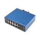 Digitus Commutateur industriel 8+4 ports Gigabit Ethernet PoE