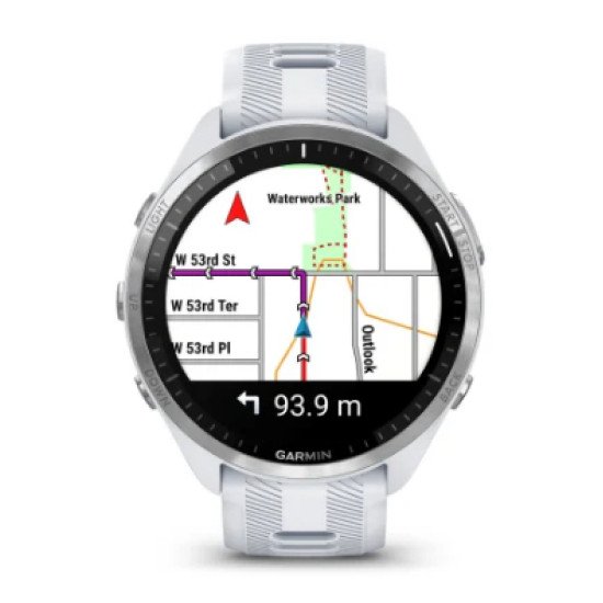 Garmin Forerunner 965 3,56 cm (1.4") AMOLED 47 mm Blanc GPS (satellite)