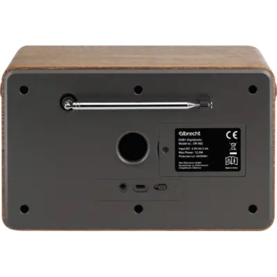 Albrecht DR 862 Portable Numérique Gris, Bois