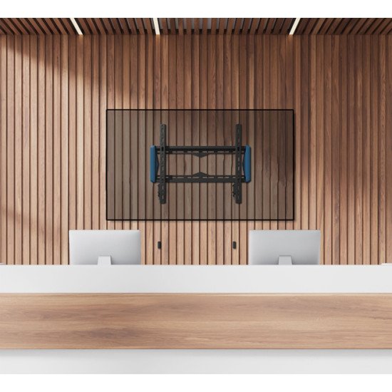 B-Tech Elements Fixed 400 Flat 165,1 cm (65") Mur Noir, Bleu