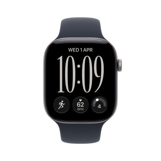 Apple Watch Series 12 OLED 46 mm Numérique 416 x 496 pixels Écran tactile Gris Wifi GPS (satellite)