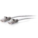 C2G Câble de raccordement Ethernet fin Cat6a non blindé (UTP) avec protection anti-accrochage de 0,6 m - Gris
