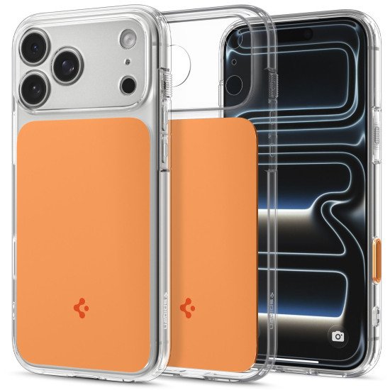Spigen Ultra Hybrid T (MagFit) coque de protection pour téléphones portables 16 cm (6.3") Housse Transparent, Orange