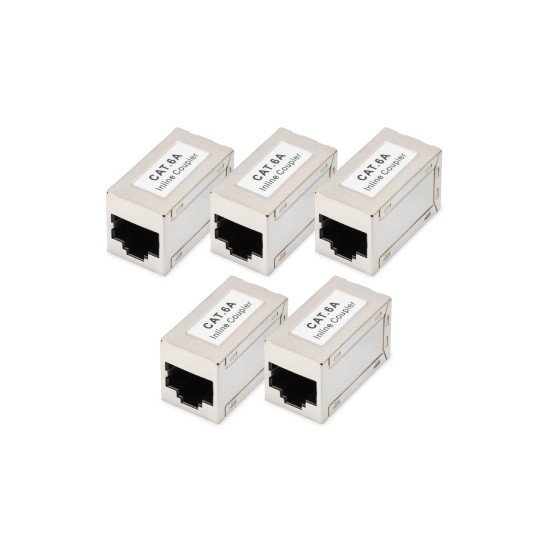 Digitus Coupleur modulaire CAT 6A, blindé - 5 pièces Digitus Coupleur modulaire CAT 6A, blindé - 5 pièces
