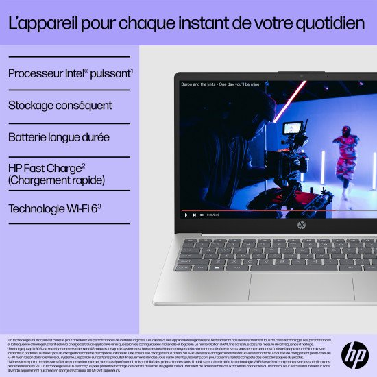 HP 14-ep0752nb Intel® Core™ i5 i5-1334U Ordinateur portable 35,6 cm (14") Full HD 8 Go DDR4-SDRAM 512 Go SSD Wi-Fi 6 (802.11ax) Windows 11 Home Argent