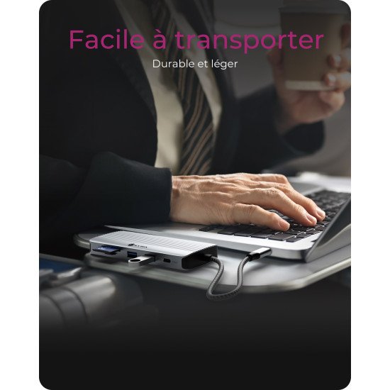 ICY BOX IB-DK4040a-CPD Avec fil USB 3.2 Gen 1 (3.1 Gen 1) Type-C Aluminium, Argent