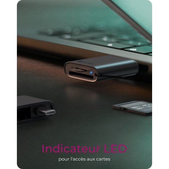 ICY BOX Lecteur de cartes 2 en 1 via interface USB Type-A & USB Type-C