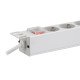 LogiLink PDU9C04 protection surtension Gris clair 9 sortie(s) CA 230 V 2 m