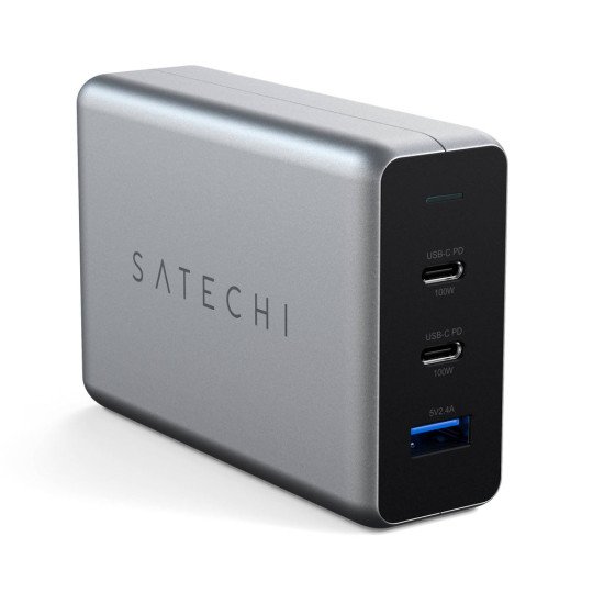 Satechi ST-TC100GM-EU chargeur d'appareils mobiles Universel Gris Secteur Auto