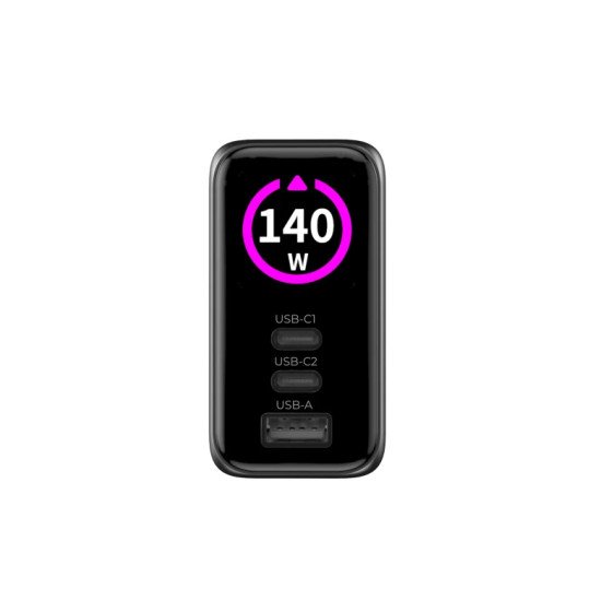 Mobile Origin MO-140WDCH-PW21 chargeur d'appareils mobiles Universel Noir Secteur Charge rapide Intérieure