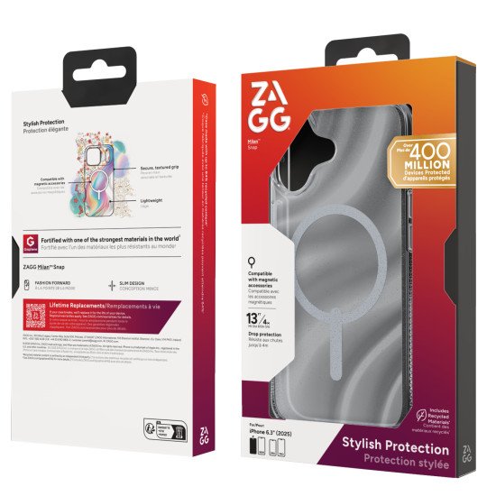 ZAGG Milan Snap coque de protection pour téléphones portables 16 cm (6.3") Housse Argent ZAGG Milan Snap coque de protection pour téléphones portables 16 cm (6.3") Housse Argent
