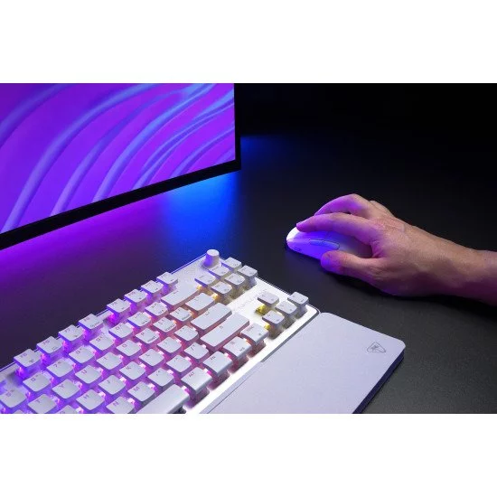 Turtle Beach Burst II Air - Souris gaming sans fil 2,4 GHz : ultralégère avec 47 g, touches optiques, symétrique, capteur optique 26 000 PPP, Bluetooth, autonomie 120 heures, câble USB-C Blanc Turtle Beach Burst II Air - Souris gaming sans fil 2,4 GHz : ultralégère avec 47 g, touches optiques, symétrique, capteur optique 26 000 PPP, Bluetooth, autonomie 120 heures, câble USB-C Blanc