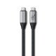 Satechi USB4 V2 Pro Cable câble USB USB4 Gen 4x2 1,2 m USB C Argent, Noir