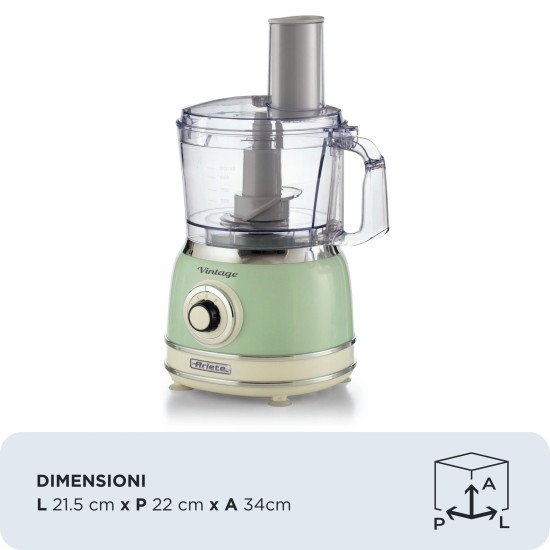 Ariete Vintage Line 1781/04 robot de cuisine 1000 W 2,1 L Vert