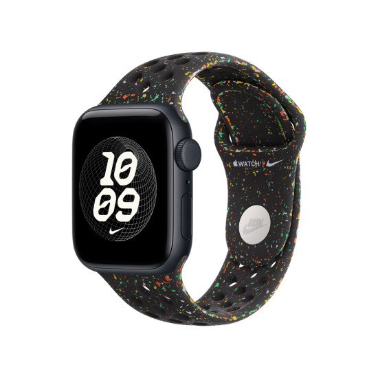 Apple MG9Y4ZM/A accessoire intelligent à porter sur soi Bande Noir Aluminium, Fluoroélastomère Apple MG9Y4ZM/A accessoire intelligent à porter sur soi Bande Noir Aluminium, Fluoroélastomère