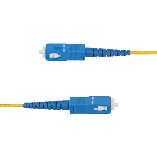 StarTech.com Câble Fibre Optique de 2m Simplex Monomode LC à SC (UPC) OS2, 9/125µm, 40G/100G, Cordon Fibre Optique, Insensible à la Courbure, Faible Perte d'Insertion, Cordon Patch Fibre LSZH StarTech.com Câble Fibre Optique de 2m Simplex Monomode LC à SC (UPC) OS2, 9/125µm, 40G/100G, Cordon Fibre Optique, Insensible à la Courbure, Faible Perte d'Insertion, Cordon Patch Fibre LSZH