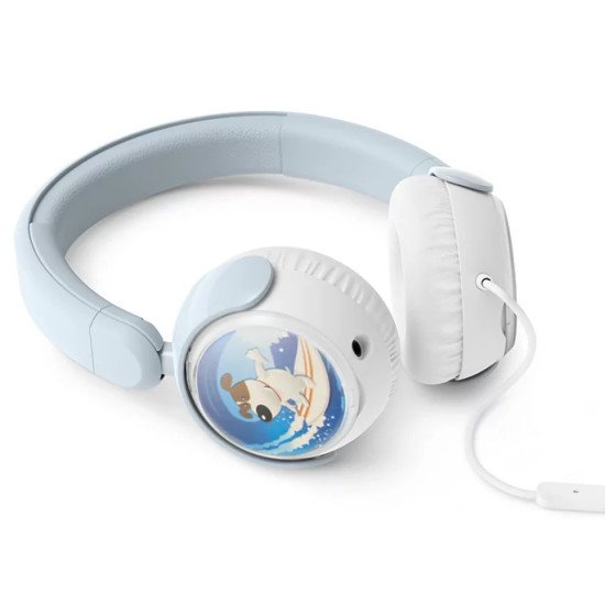 Philips TAK2000BL/00 casque Avec fil Arceau Appel/Musique/TV Bleu